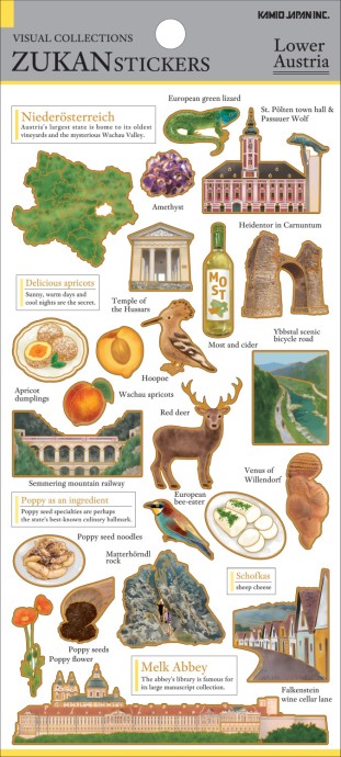 Visual Collections Zukan Stickers Niederösterreich