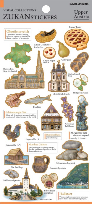 Visual Collections Zukan Stickers Oberösterreich
